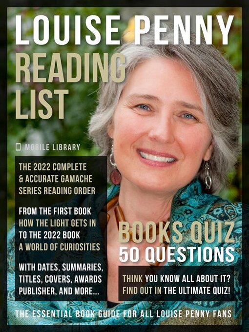 Louise Penny Reading List and Books Quiz OC Public Libraries OverDrive